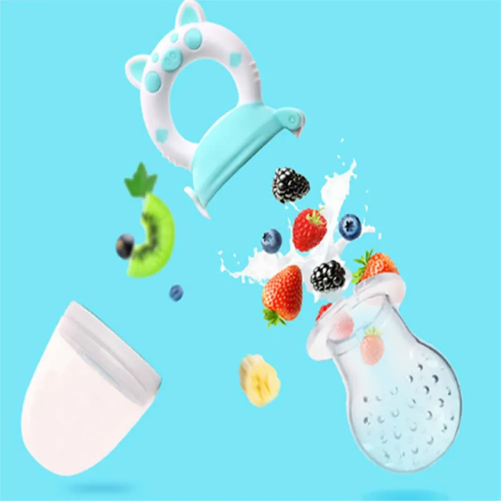 Baby Feeder Tool Newborn Pacifier Baby Spoons Juice Food bit convenient practical device fruit Platos Ustensiles Feeding Spoon