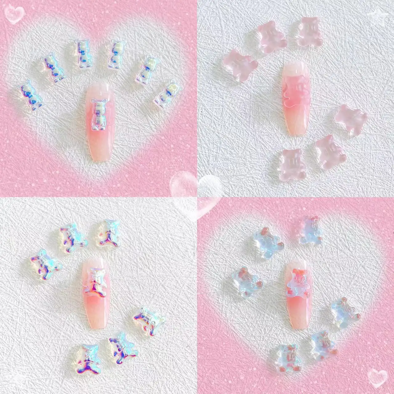 30 Stuks 3d Acryl Zeemeermin Nail Art Charmes Merman Vis Staart Kawaii Accessoires Beer Voor Nagels Decoratie Benodigdheden Manicure Onderdelen