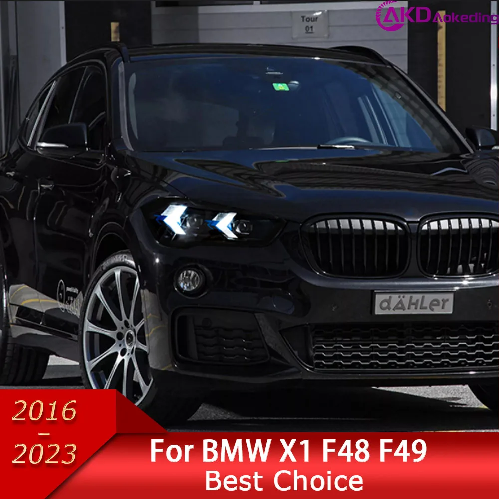 Car Headlights for BMW X1 F48 F49 LED Headlight 2016-2023 Headlights DRL Turn Signal High Beam Latest Modificati Projector