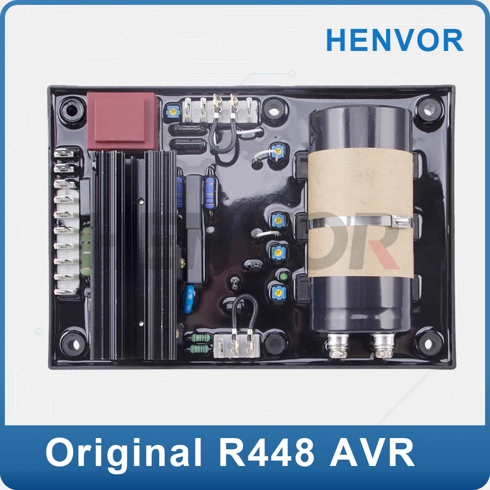 R448 AVR Automatic Voltage Regulator with Big Capacitor for Three-Phase Generator Stabilizer Control Module Parts Accessories