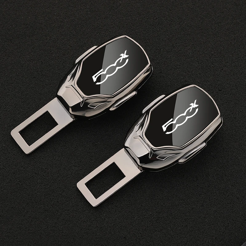 

Car seat belt locker carabiner extender insurance belt insert buckle for FIAT 500X Panda Bravo with logo Car Accessories