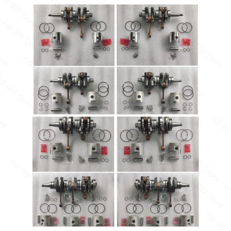 Crankshaft Connecting Rod Piston Assembly Fits for Yamaha 40HP 2 Cylinder Outboard Motor Engine 6H2 6H3