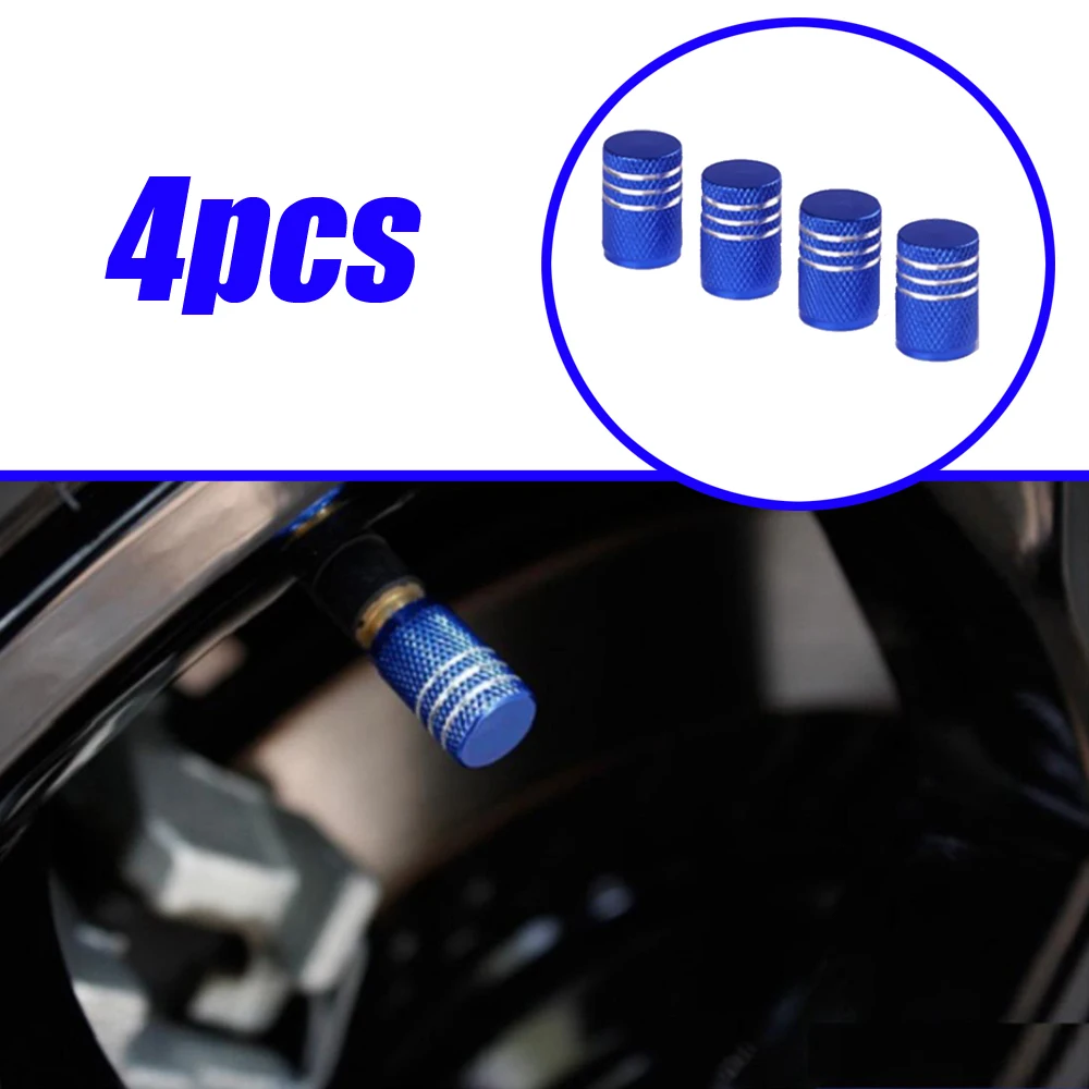 4pcs Universal Car Wheel Tire Stem Caps Car Tyre Valve Stem Cover Car Rim Valve Stem Decorative Cap Auto Exterior Accessories