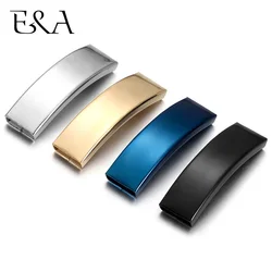 10pieces Stainless Steel Mirror Finish Slider Curved Tube Beads Slide Charm for Leather Cord Bracelet Jewelry Making Accessories