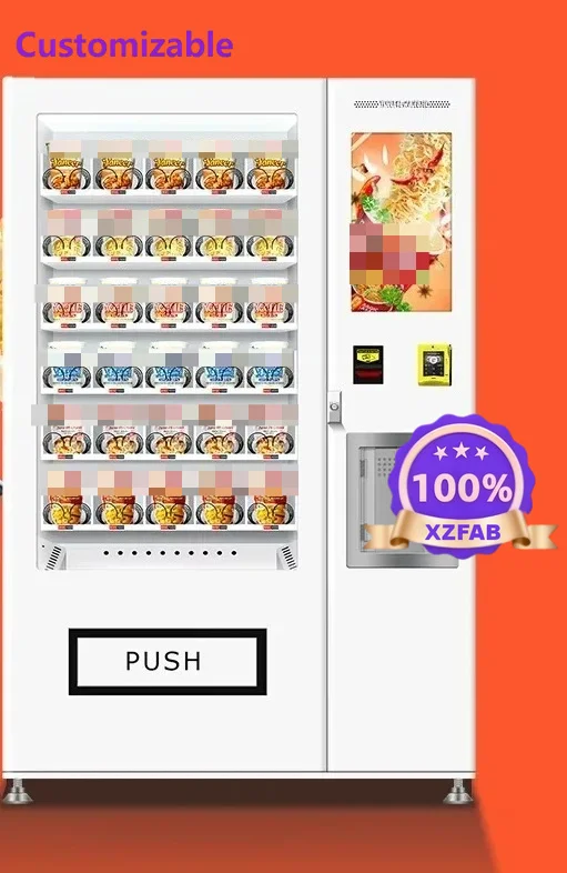 Factory Direct 2026 Shopping Mall Cup Noodles Vending Machine For Sale Commercial Automatic Unmanned Self Service 24 Hour Smart