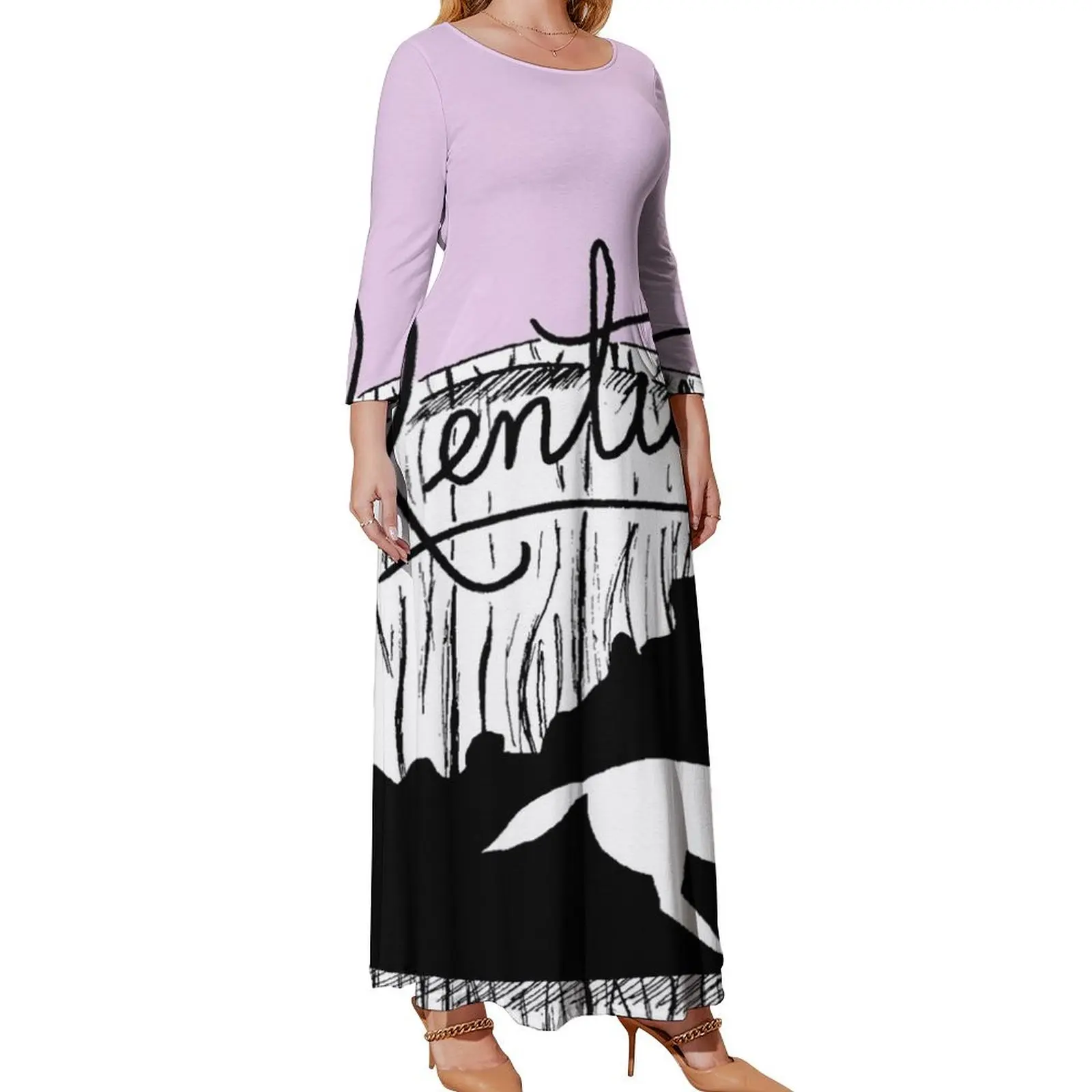 켄터키 긴팔 원피스 여성 의류 붕대, 원피스 무도회 원피스 2024