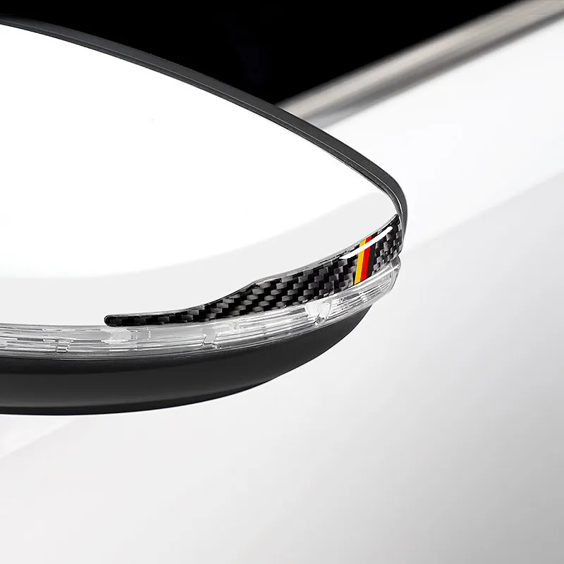 Rearview Mirror Anti-Collision Scratch Strips Car Decorative Reflective Protective Covers Compatible with Most Models