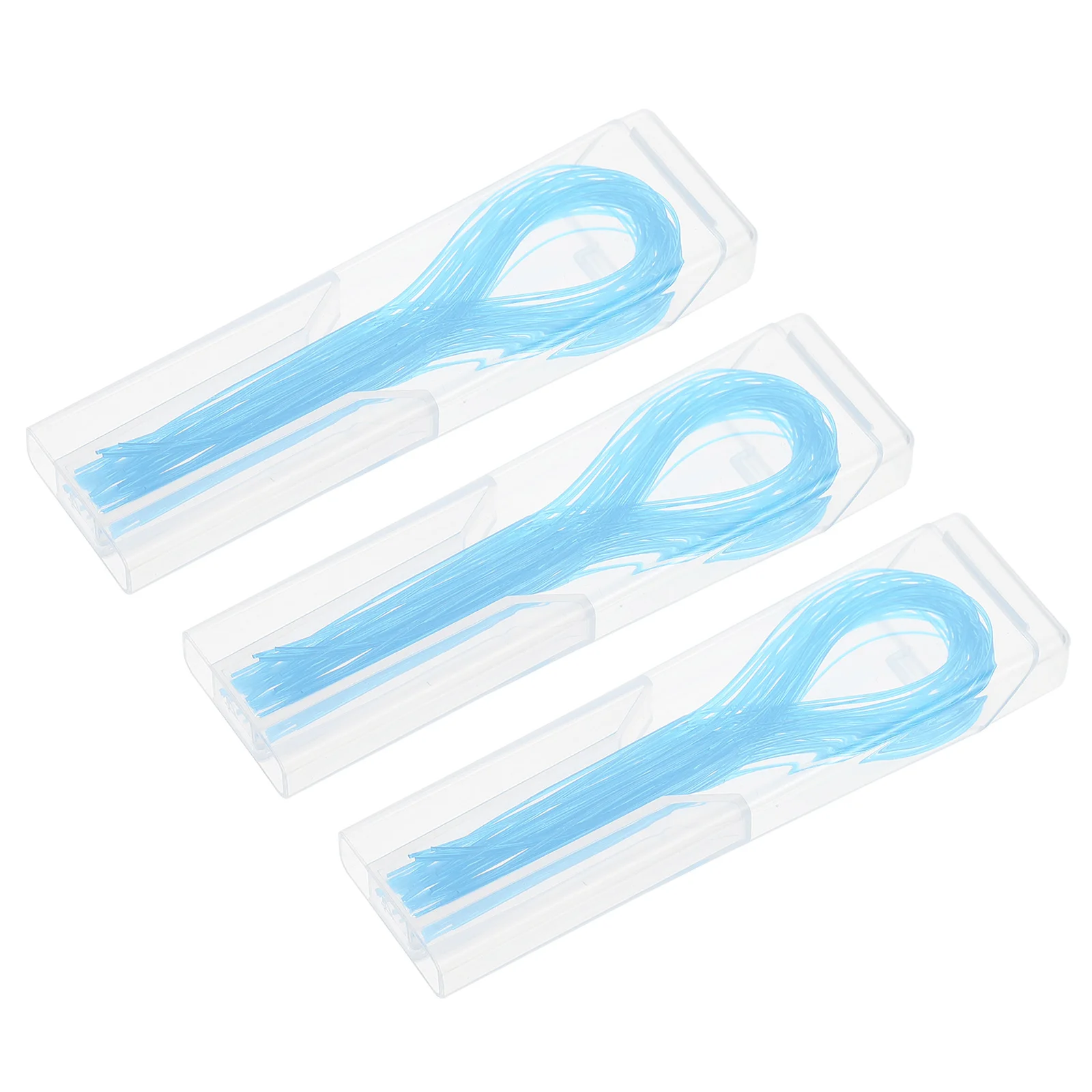 150 Pcs Floss Dental Threaders for Bridges Brace Nylon Orthodontics Guide Supplies Blue