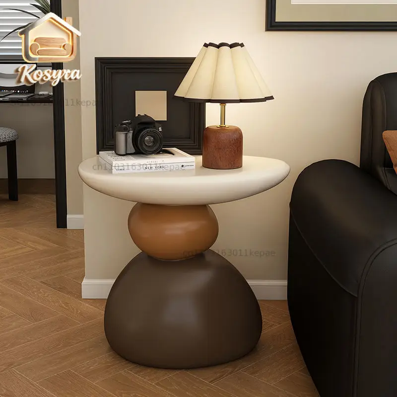 Home Furniture Creative Stone Statue Side Table Home Decor Living Room Craft Tea Table Bedroom Bedside Tables Small Storage Rack