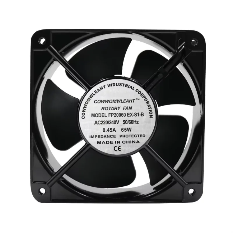 NMB-MAT FP20060EX-S1-B AC 220V/240V 0.45A 65W 200x200x60mm Server Cooling Fan