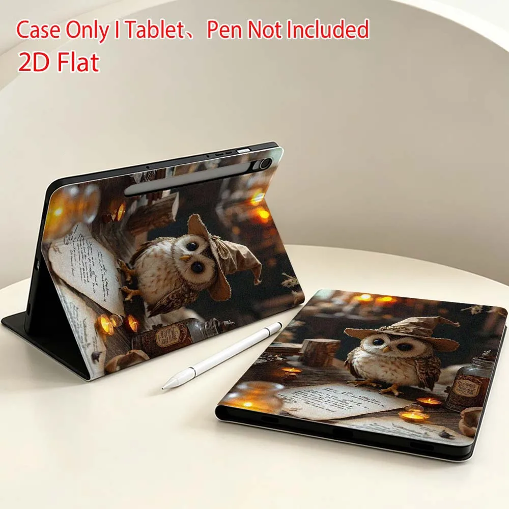 Cute owl pattern For Samsung Galaxy Tab S11 S10 S9 S8 S7 S6 A9 A8 A11 Lite FE Plus Pen Tray Tablet Case Soft