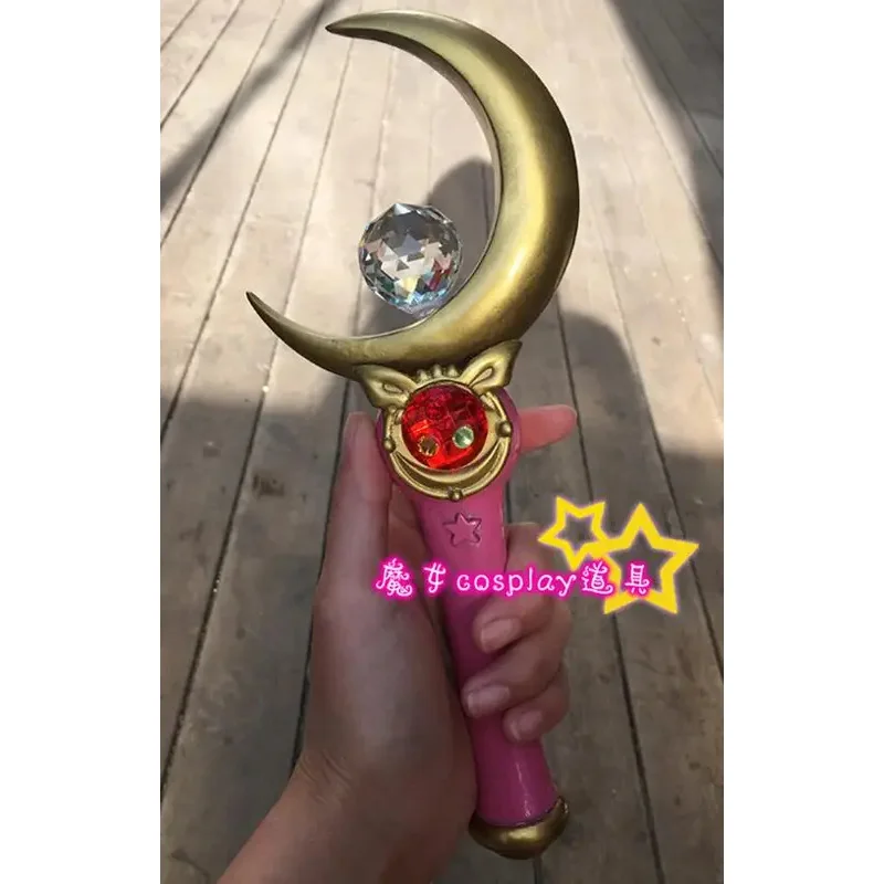 Moon Queen Serenity Henshin Wand Stick Rod Handwork Cosplay Prop