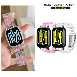 Transparent Lightweight Resin Strap Band For Xiaomi Redmi Watch 5 Active / Redmi Watch 5 Lite