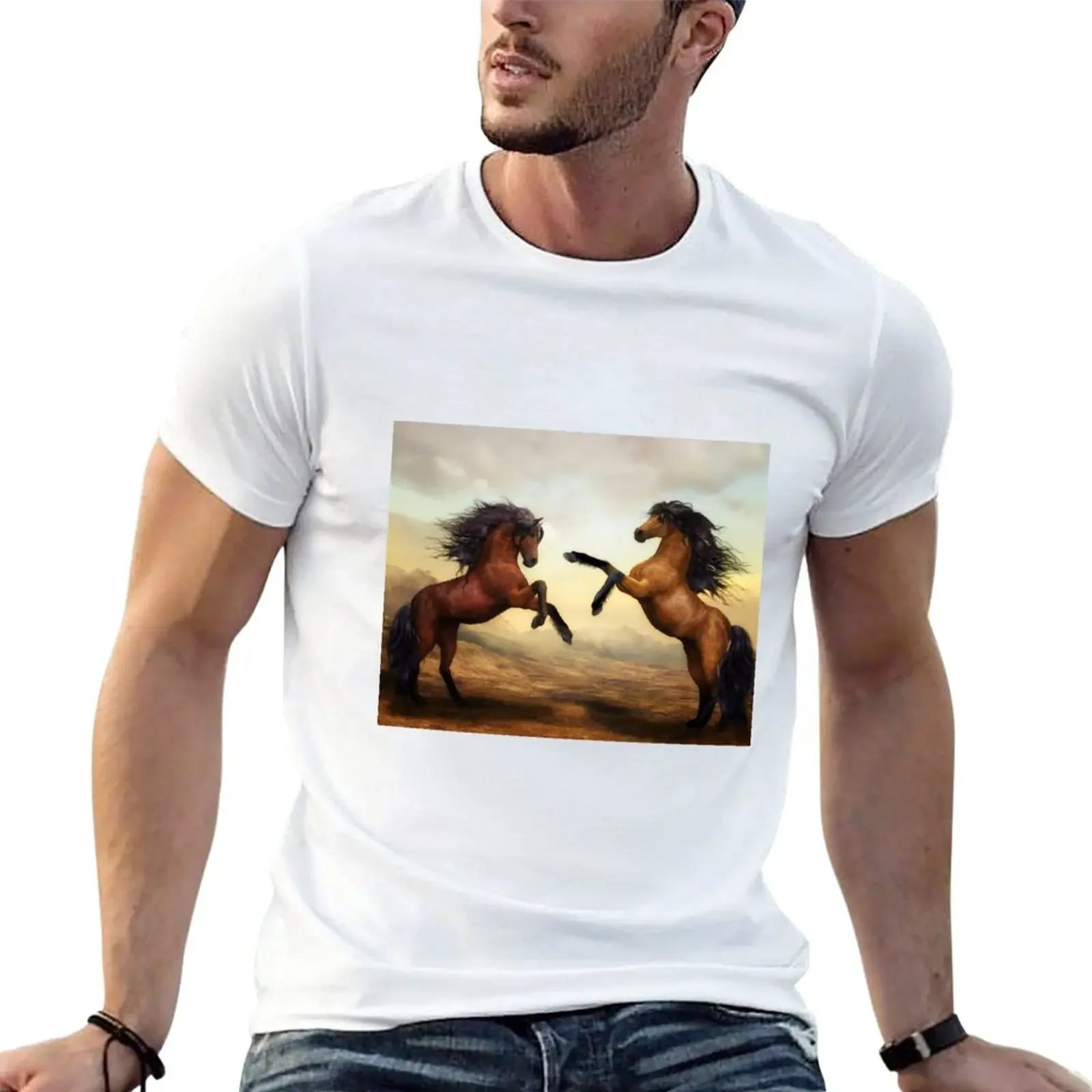 Wild Horses T-Shirt vintage clothes sports fans mens t shirts pack