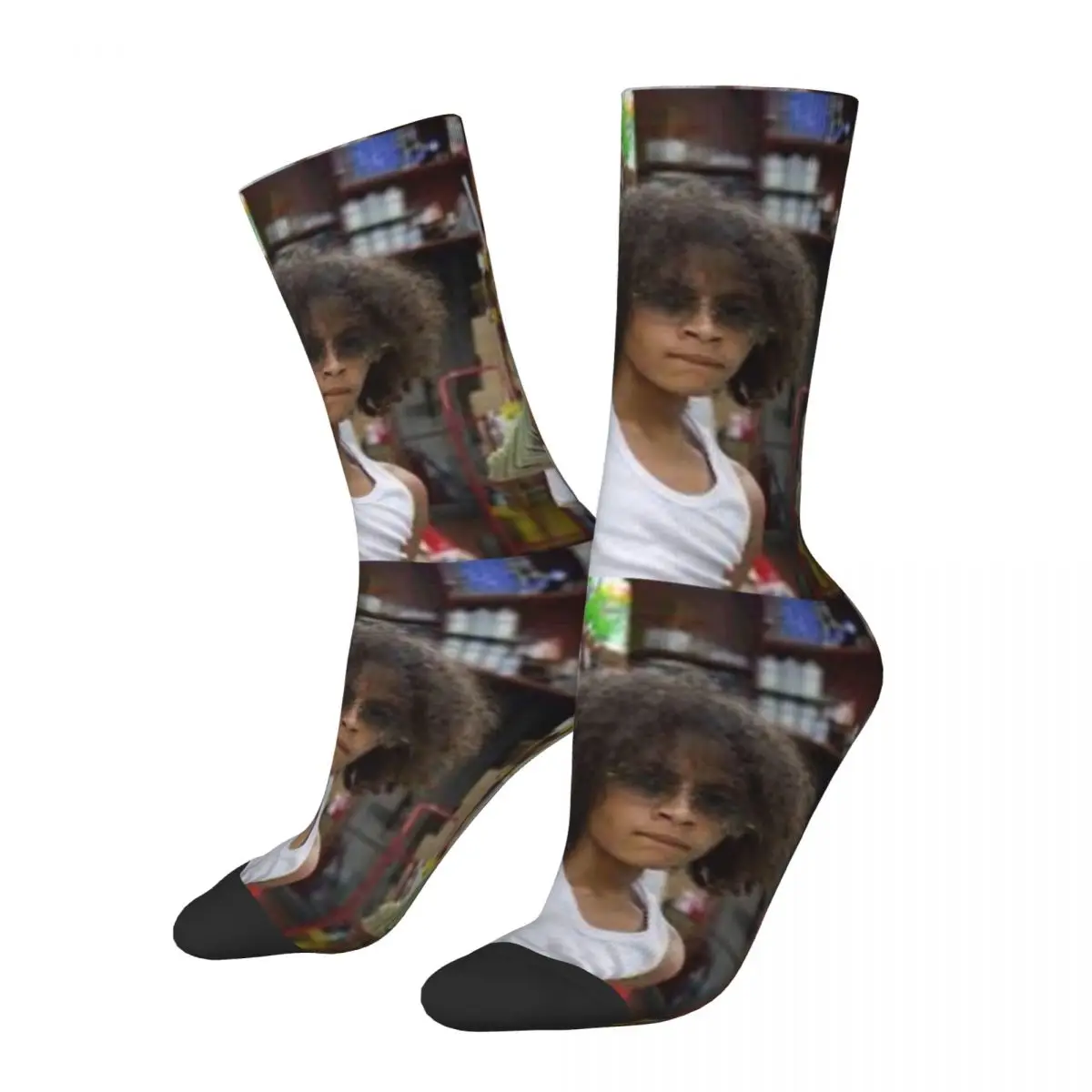 Funny Crazy Sock for Men DD Osama And Money Hip Hop Harajuku Young Rapper Happy Quality Pattern Printed Boys Crew Sock Casual