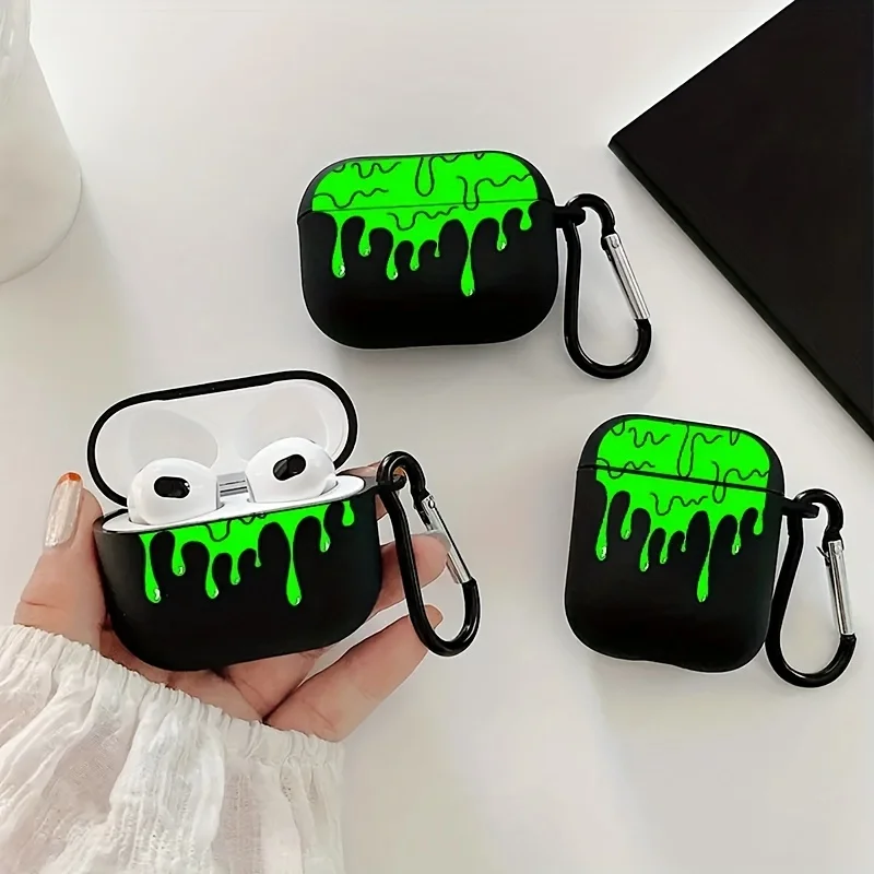 Poison Liquid Drop Fluid Airpod Case Cool  Earphone Cover for AirPods 2 3 Pro 2nd Generation Case Gift for Friends