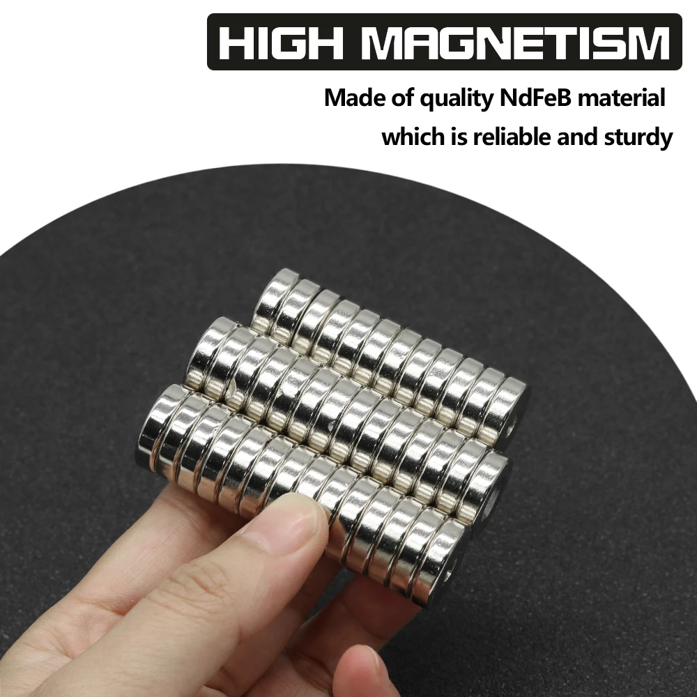 1~100pcs 18x5-5mm N35 NdFeB Round hole Magnet Super Powerful Neodymium Magnets  Strong Permanent Magnetic imanes Disc 18x5hole5