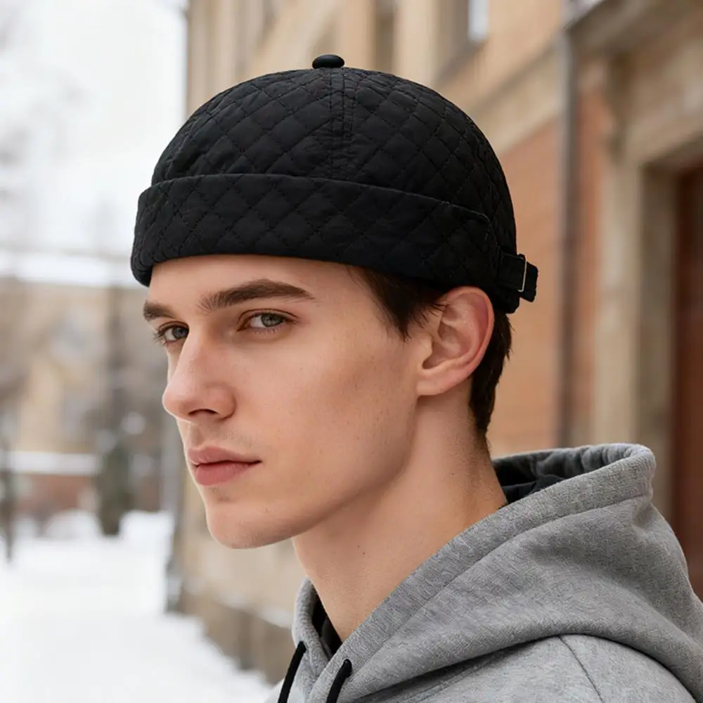 الصوف مبطن رشاقته المالك قبعة مربع شبكة دوكر قبعة مبطن التطريز قبة البطيخ قبعة في الهواء الطلق قابل للتعديل عادية الهيب هوب قبعة #2