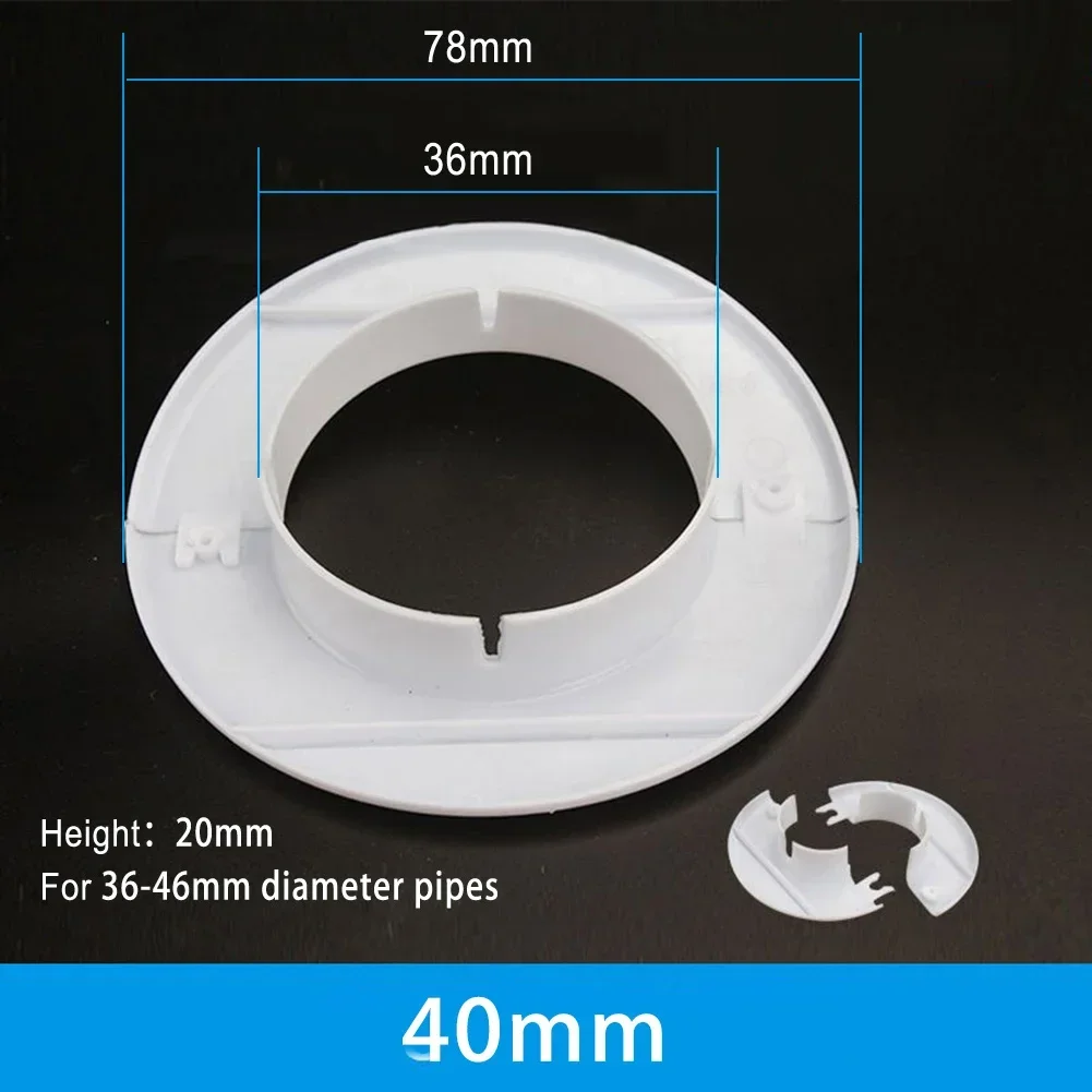 1Pcs Plastic Air Conditioning Pipes Wall Decorative Cover Cable Entry Cable Passage 40/50/55/60/70/80mm Hole Cover