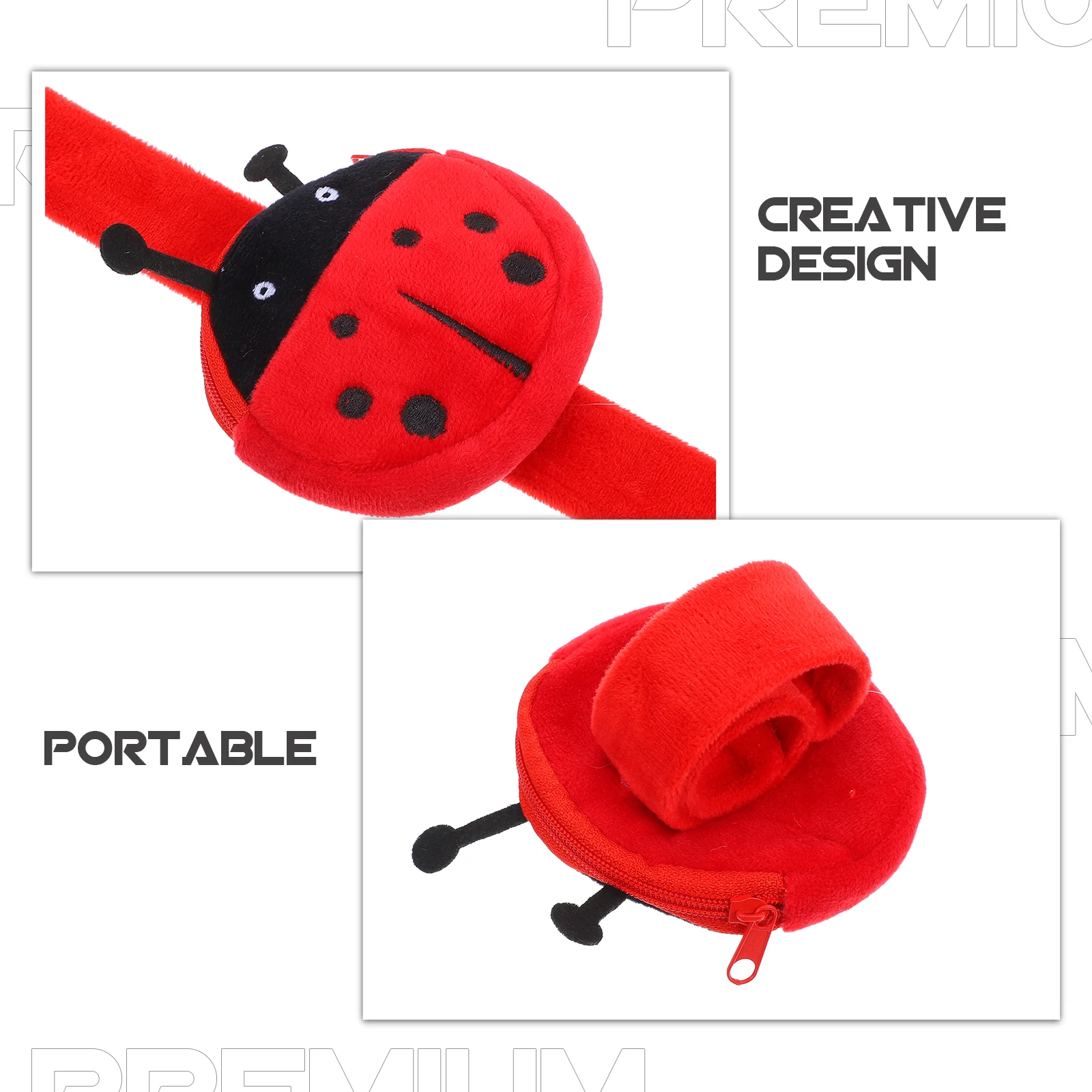 

Ladybug Toy Party Favors Comfortable Kids Wrist Toy Cartoon Slap Cartoon Slap Bracelet Band Safe Fun Accessories