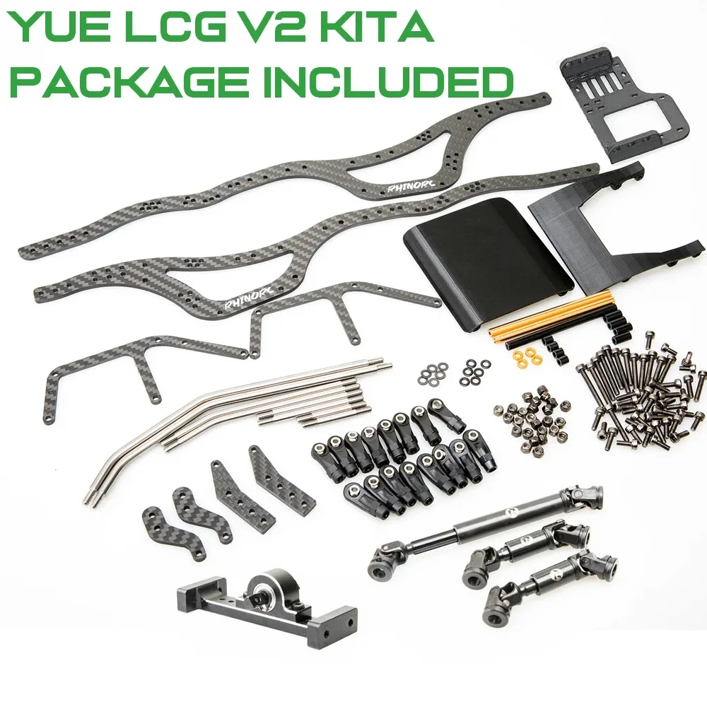 RhinoRC YUE LCG V2 Шасси гусеничной установки Pro Shafty в масштабе 1/10