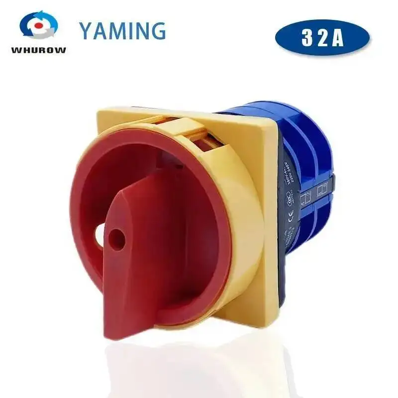 LW26GS-32/04-2 Rotary Cam Switch 2 Position ON-OFF Padlock 690V 32A 2 Poles Universal Changeover Switches Silver Contact YMW26