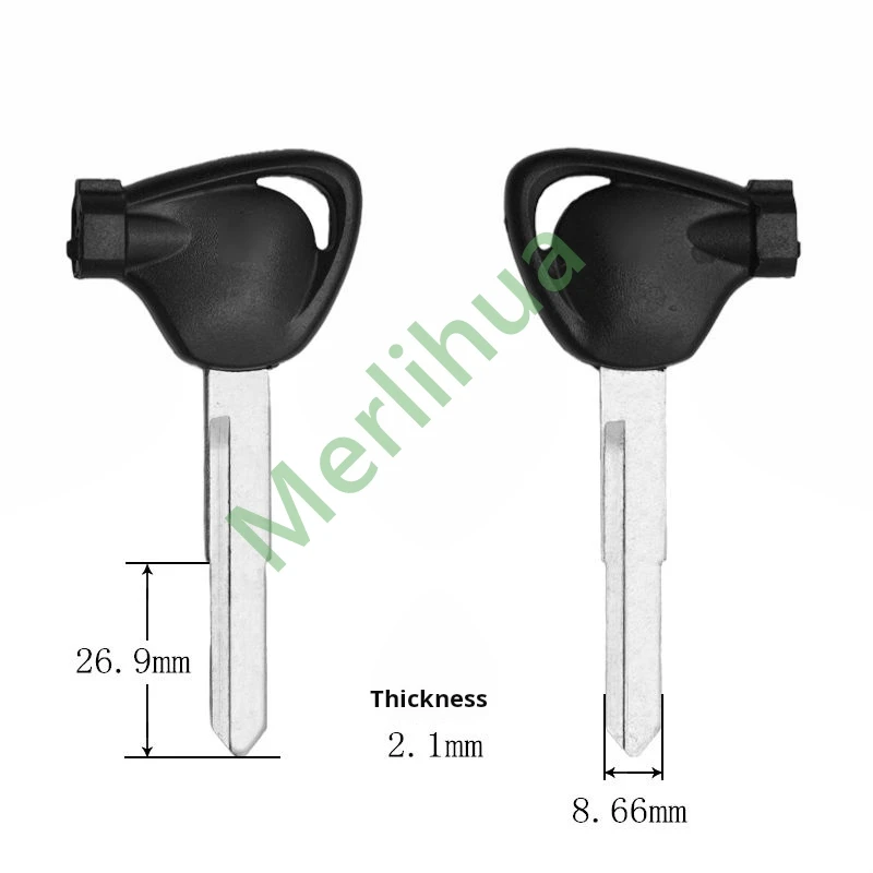 motorcycle key, suitable for: Yamaha Xunying Qiaoge Fuxi Jinzhan 125, non-foldable, motorcycle embryo(including magnet)