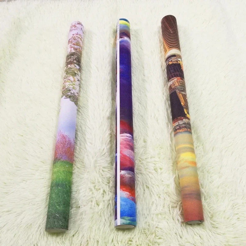 3D Wallpaper Nordic Ins Hand-painted Cartoon Rocket Space Starry Sky Children's Room Background Wall Decor Papel De Parede Sala