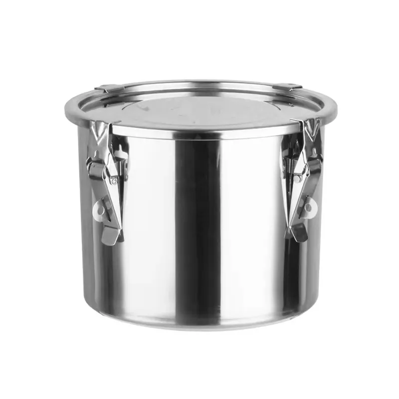 Stainless Steel Beer Brewing Kettle 30L Sealed Food Container Leak-proof Barrel for Household Brewery