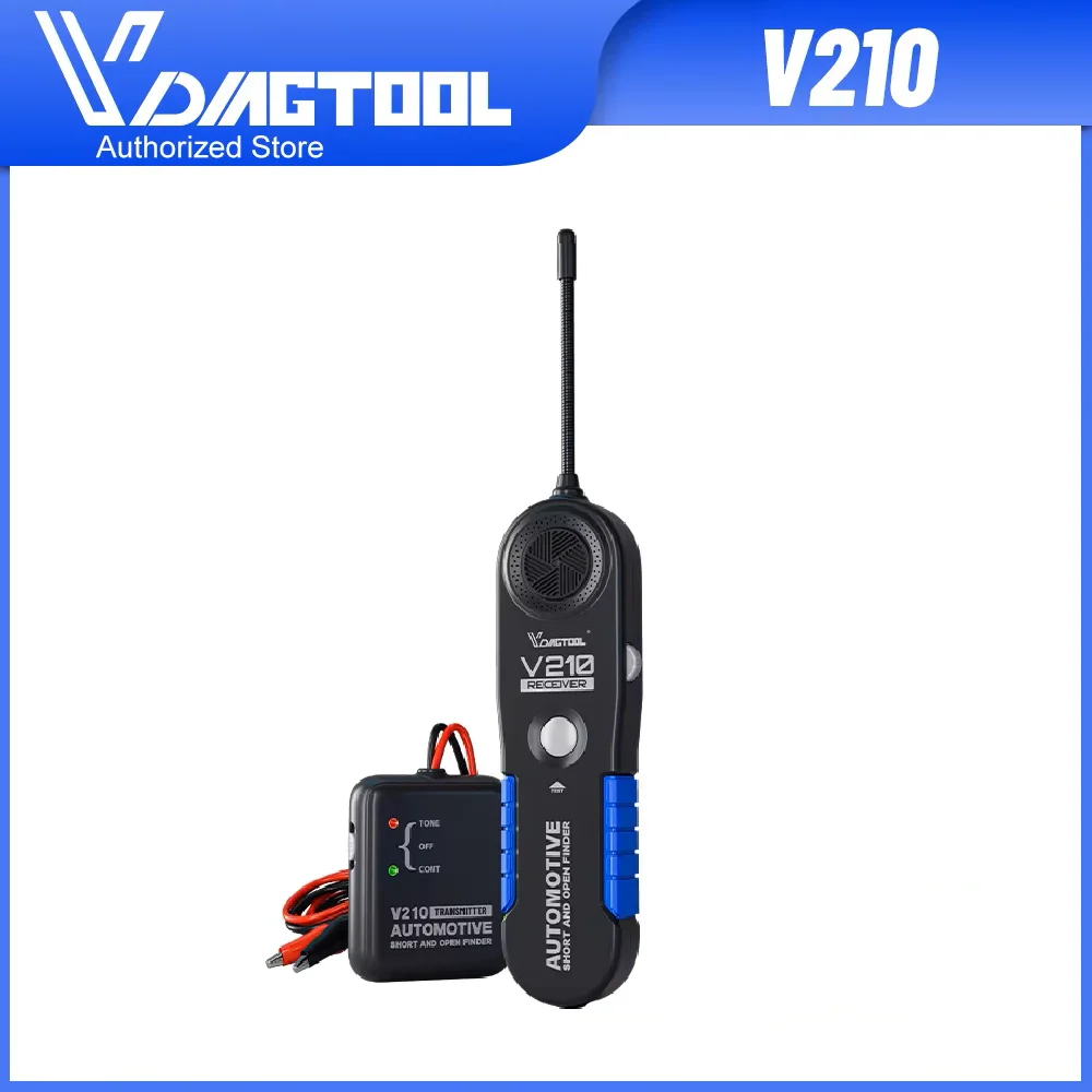 VDIAGTOOL V210 Short Open Finder Tool Automotive Circuit Tester 6-42V Wire Tracer Test Electrical Circuit System