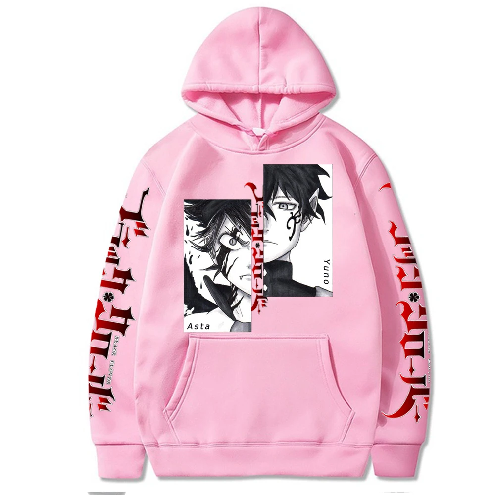 Sudadera con capucha con estampado de anime japonés para hombre y mujer, ropa deportiva informal de manga larga, jersey de color sólido para Otoño e