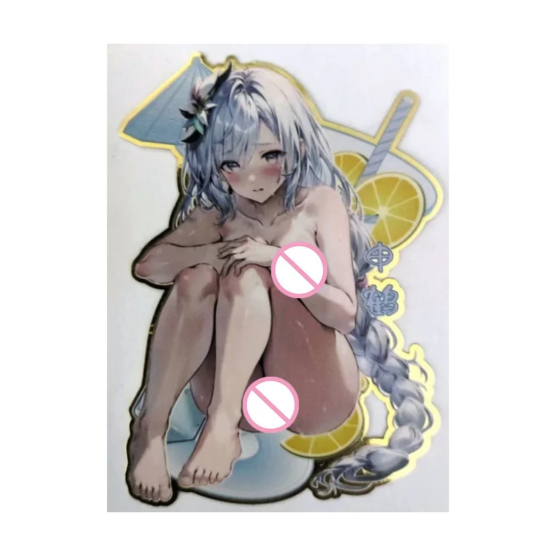 Anime Goddess Story Rare Metal Refractive Flash Cards Nilou Beelzebul Keqing Toys for boys Collectible Cards Birthday Gifts