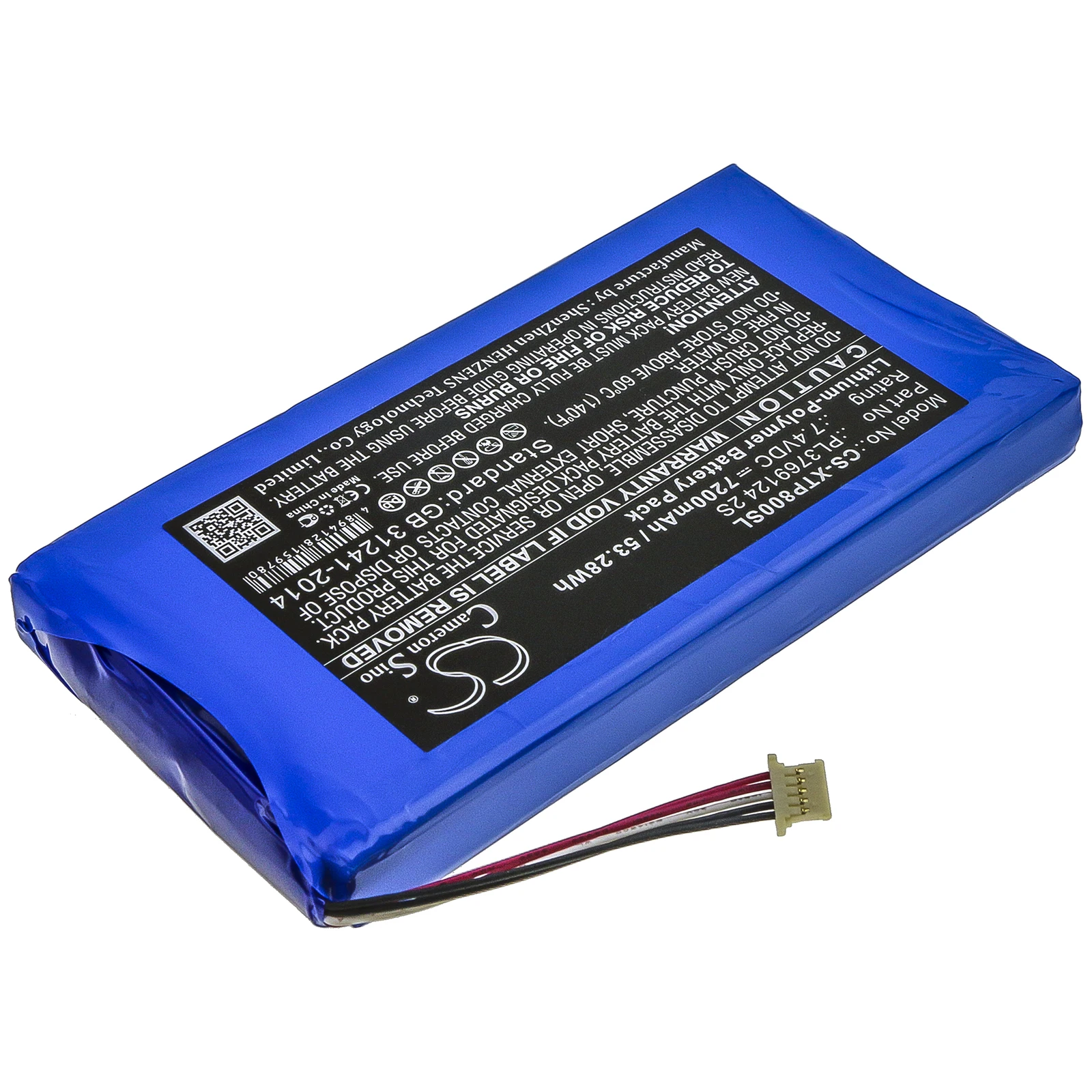 CS Diagnostic Scanner Battery for XTOOL PS80 X7 EZ500 X100 Pad 2 Pad 2 Pro i80 Pad PS80E Fits PL3769124 2S Li-Polymer 7200mAh