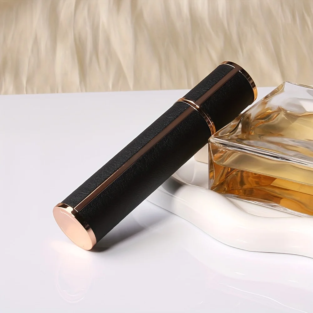 5 Stück 12ML Nachfüllbare Leder-Parfümflaschen, Tragbare Reise-Probenfläschchen, Mini-Druck- und Abfüllflasche, Parfüm-Nachfüllspender – Detail 13