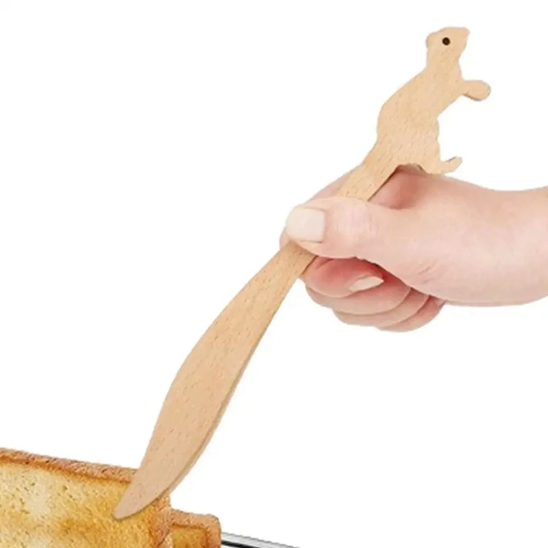 Legno legno cibo Toast pinze per insalata tostapane per cucina pancetta zucchero ghiaccio tè Tong pinze per tè pinze