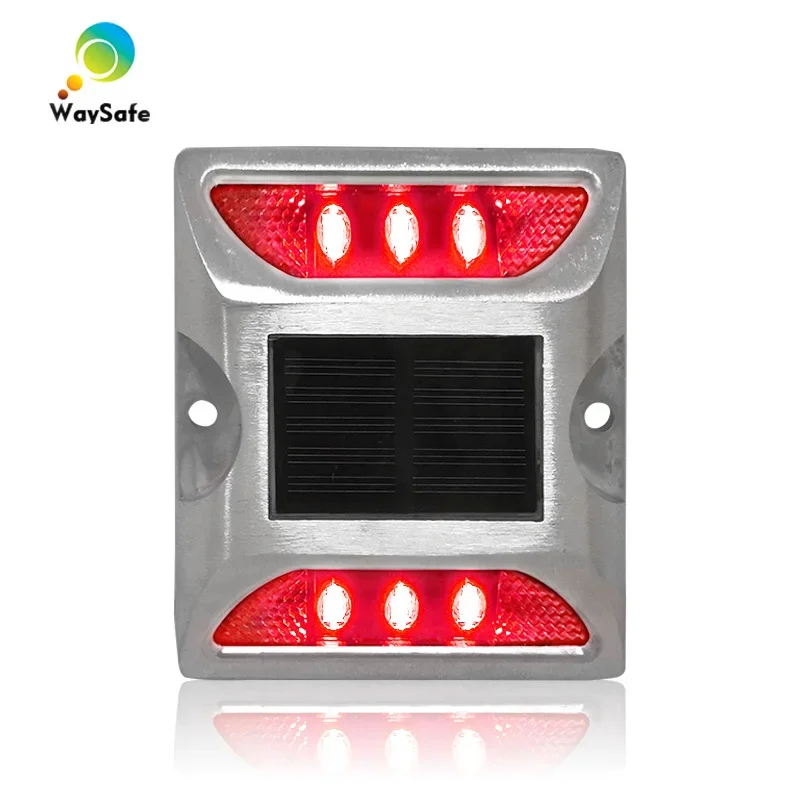 Reflector de tachuelas de carretera alimentado por energía Solar, luz de muelle de cubierta, carcasa de aluminio, modo Flash o modo estable, precio al por mayor