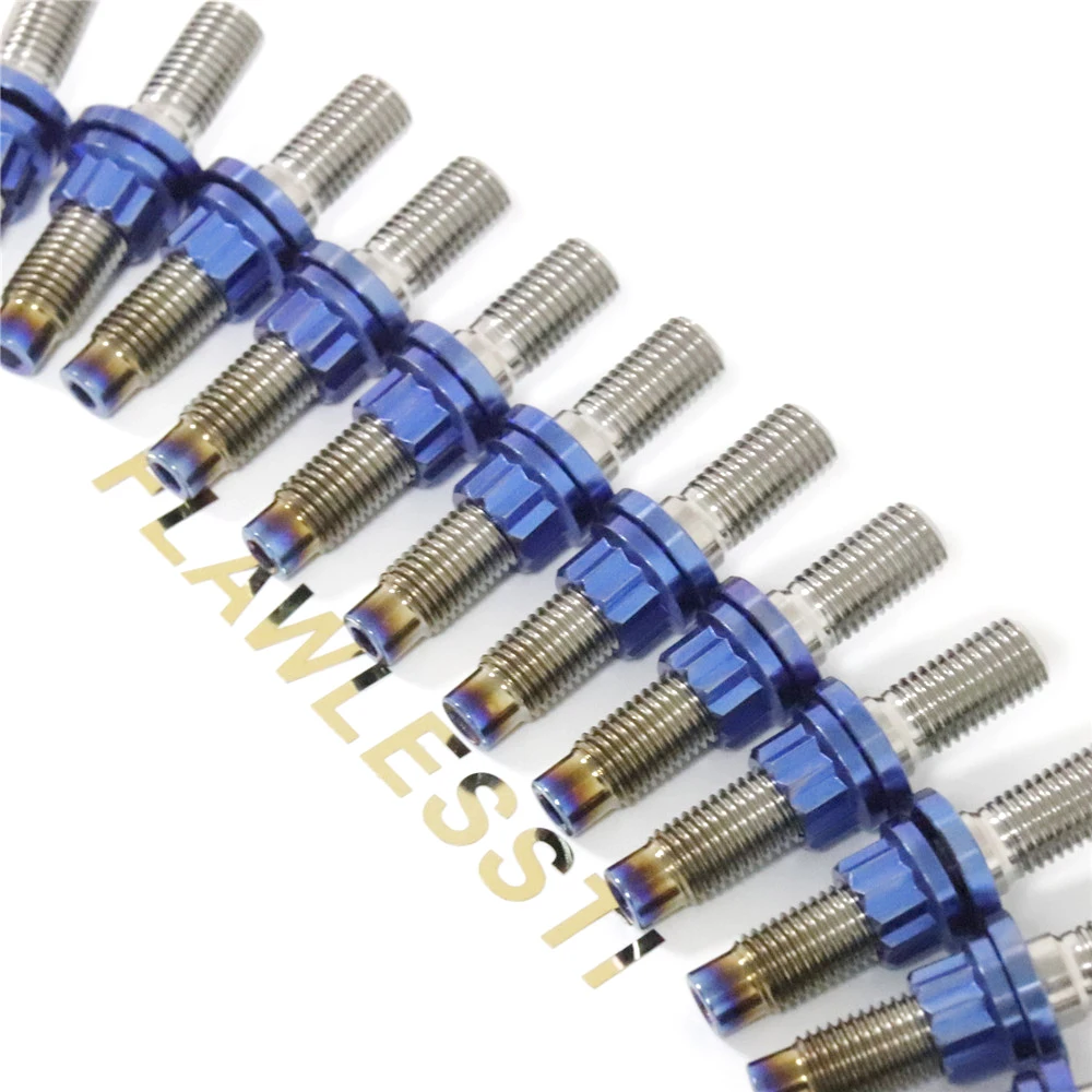FLAWLESSTI M8 M10 Gr5 Titanium Bolt Exhaust Pipe Bolt