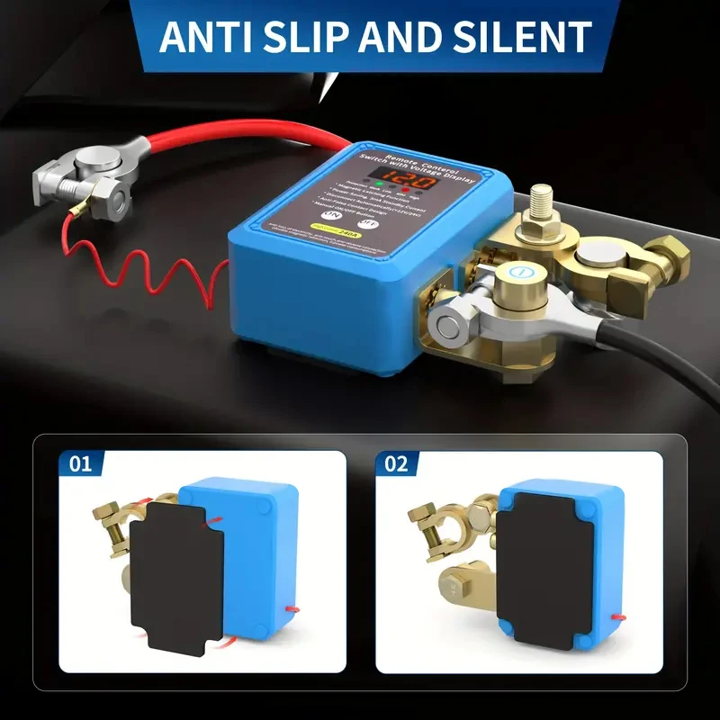 12V Car Battery Disconnect Switch With Digital Display Smart Remote Control Auto Power Cut Off High Quality Anti Power Leakage