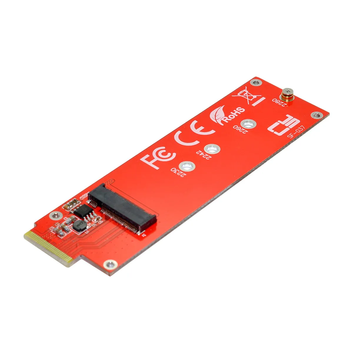 

Zihan NGFF NVME M-key 4X Host Adapter to Ruler 1U GEN-Z EDSFF Short SSD E1.S Carrier Adapter