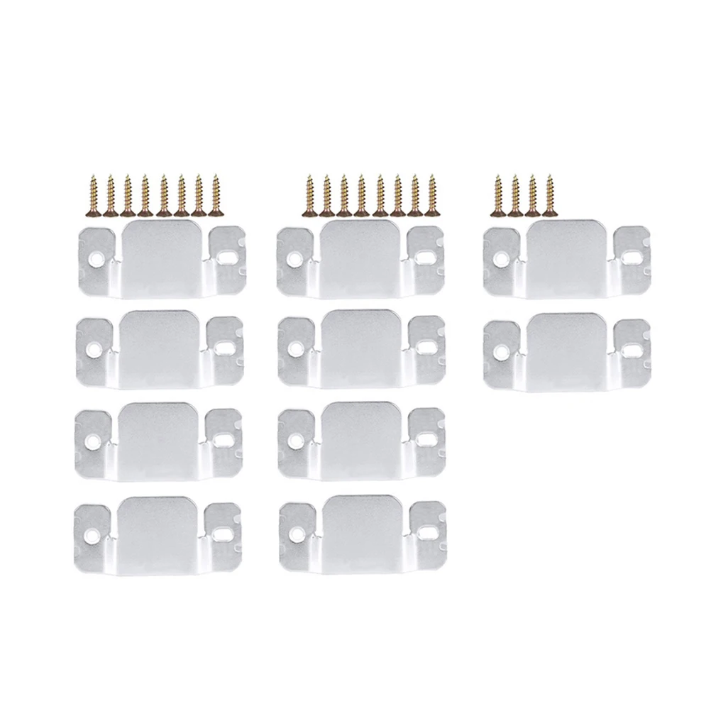 

10pcs Sofa Insertion Connector Universal Interlock Easy Install Bracket Heavy Duty Metal niture Bed Sofas Wood Frame
