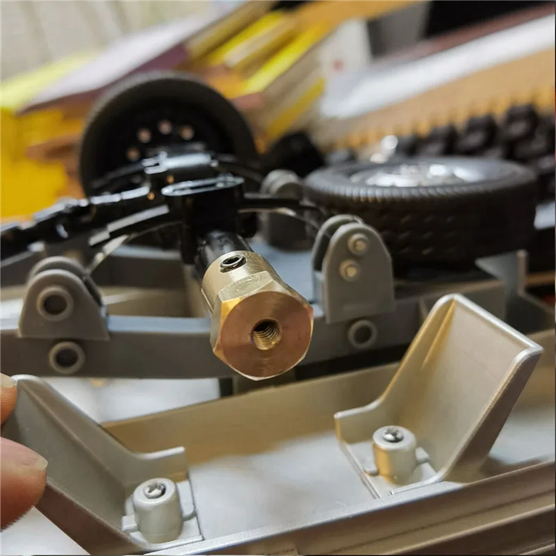 AS96-32 قطعة 5 مللي متر إلى 12 مللي متر النحاس الموحد محور عجلات عرافة محول ل WPL D12 C14 C24 B14 B24 B16 B36 MN D90 MN99S RC قطع غيار السيارات