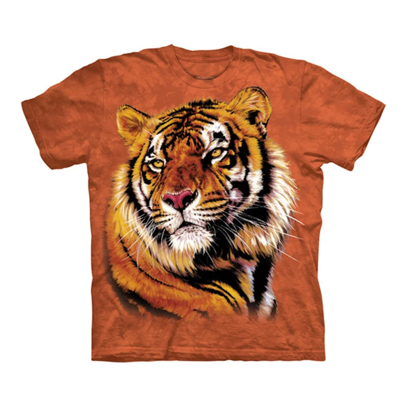 2024 Tiger T-shirt For Men Animals Print Short Sleeve Tops 3D Casual Street Men\'s Tee Shirts Oversized Male Vintage Clothing 4XL