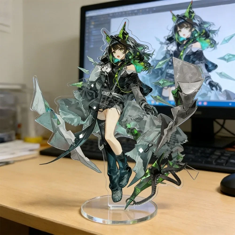 Game Arknights Acrylic Standee Figure Mon3Tr Wiš'Adel Lemuen Model Plate Desktop Display Ornament Standing Sign Collection Gift