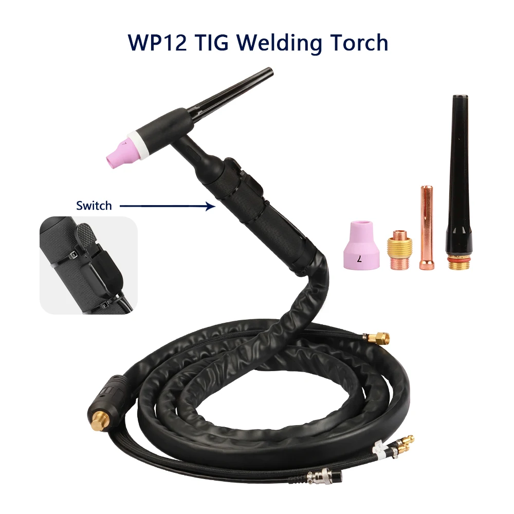 WP12 wp-12 3m meters water-cooled argon arc welding gun sub-arc M12 M6 DKJ35-50 welding gun accessories high power