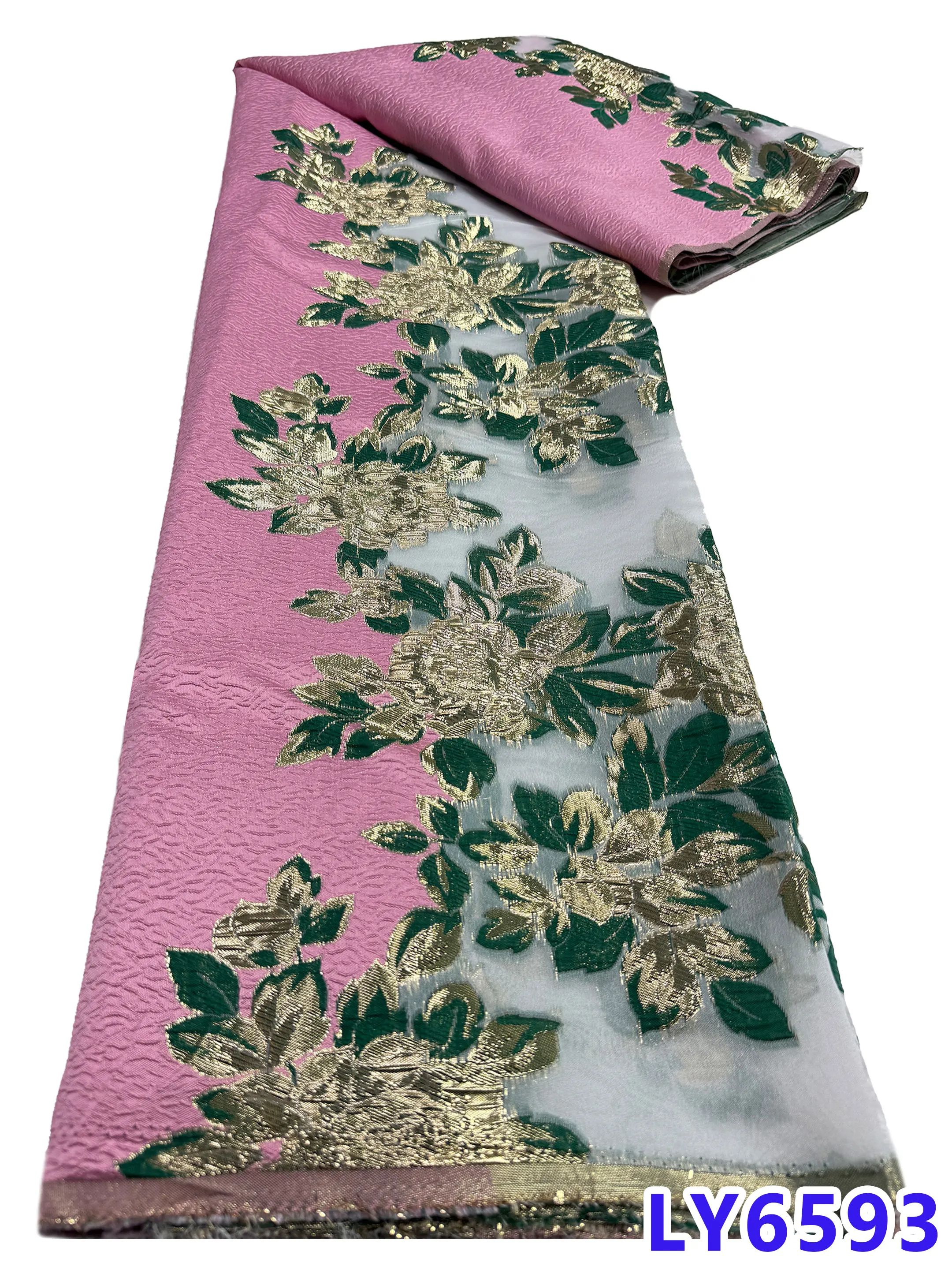 

Нигерийская парчовая ткань, тюль, кружево, африканская кружевная ткань, 2025 г., высокое качество, зеленая парча, жаккард для свадебного платья