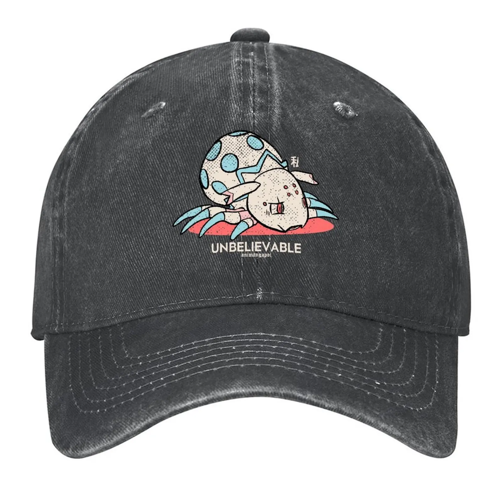 

Kumo desu ga nani ka So I'm a spider so what Unbelievable kawaii kumoko in little fat spider form distressed vint Baseball Cap