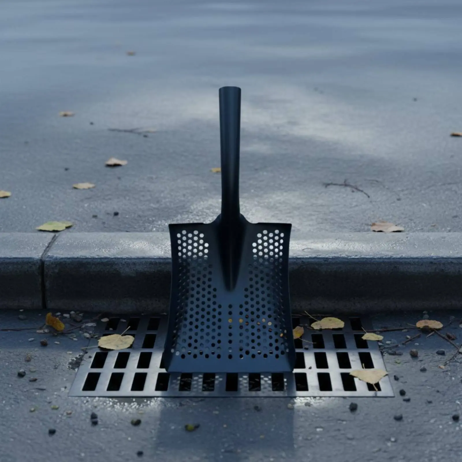

2 Pieces Hole Drain Shovel Manganese Steel Perforated Shovel Garden Tool Rust Resistant Easy to Penetrate Ground for Farm Use