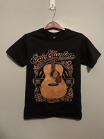 ERIC CLAPTON 2022 North America Europe Tour Concert Black Shirt Size Small European and American Style Pure Cotton T-shirt