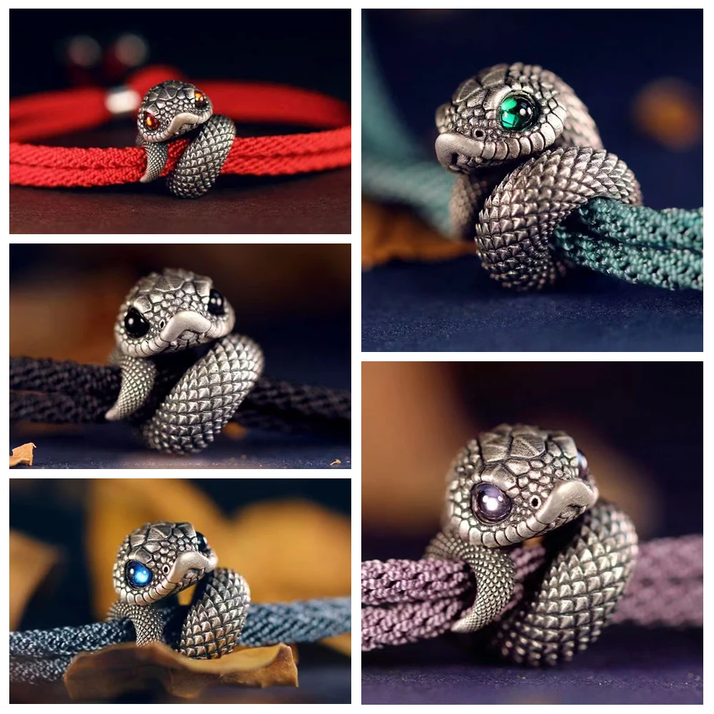 خمر الأفعى سحر سوار 5 اللون خمر الإسورة سوار سنة الأفعى مجوهرات اكسسوارات هدية للنساء الفتيات