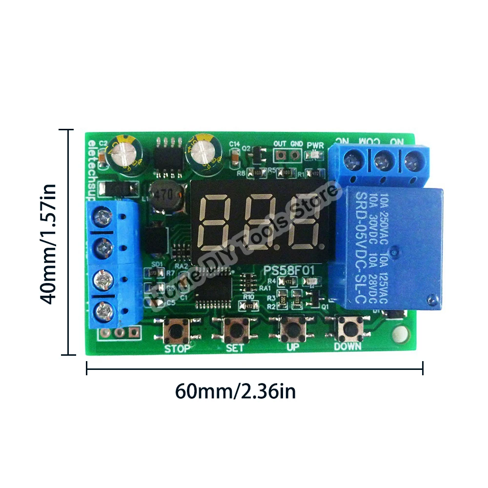 DC0-60V自動カットバッテリー充電器制御電圧過電圧保護UPS鉛酸18650